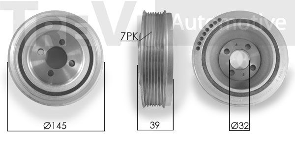 TREVI AUTOMOTIVE skriemulys, alkūninis velenas PC1041